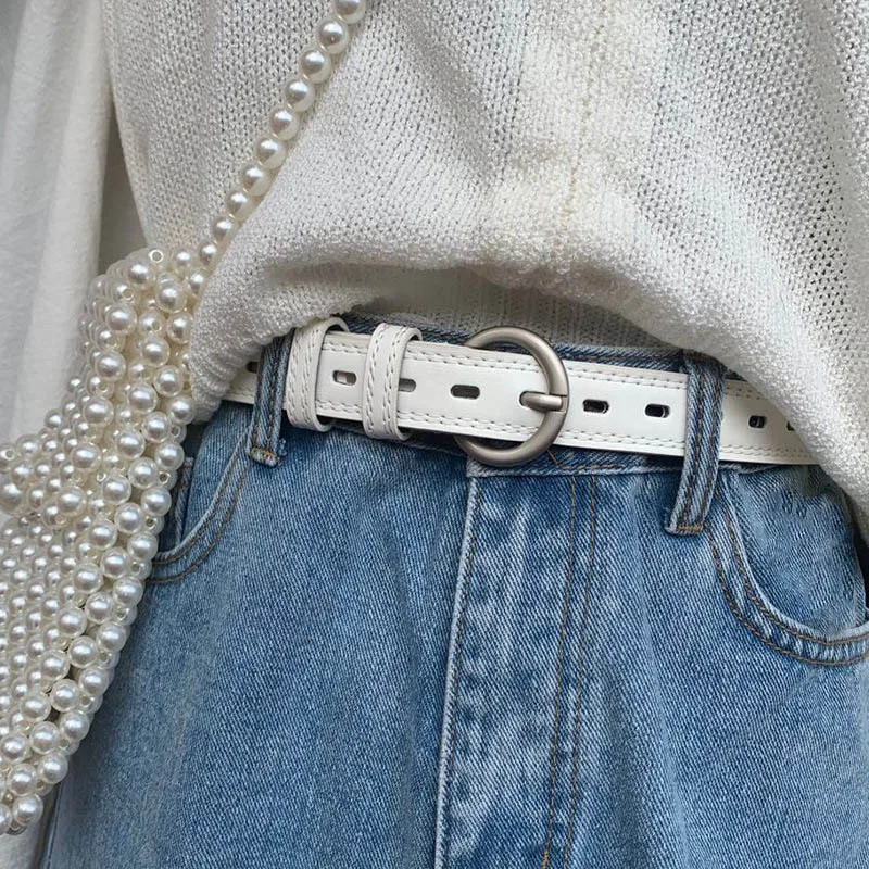 New Fashion Leather Belt For Women Metal Buckle Waist Strap Designer Female Student Jeans Dress Trouser Decorative Waistband
New Fashion Leather Belt For Women Metal Buckle Waist Strap Designer Female Student Jeans Dress Trouser Decorative Waistband