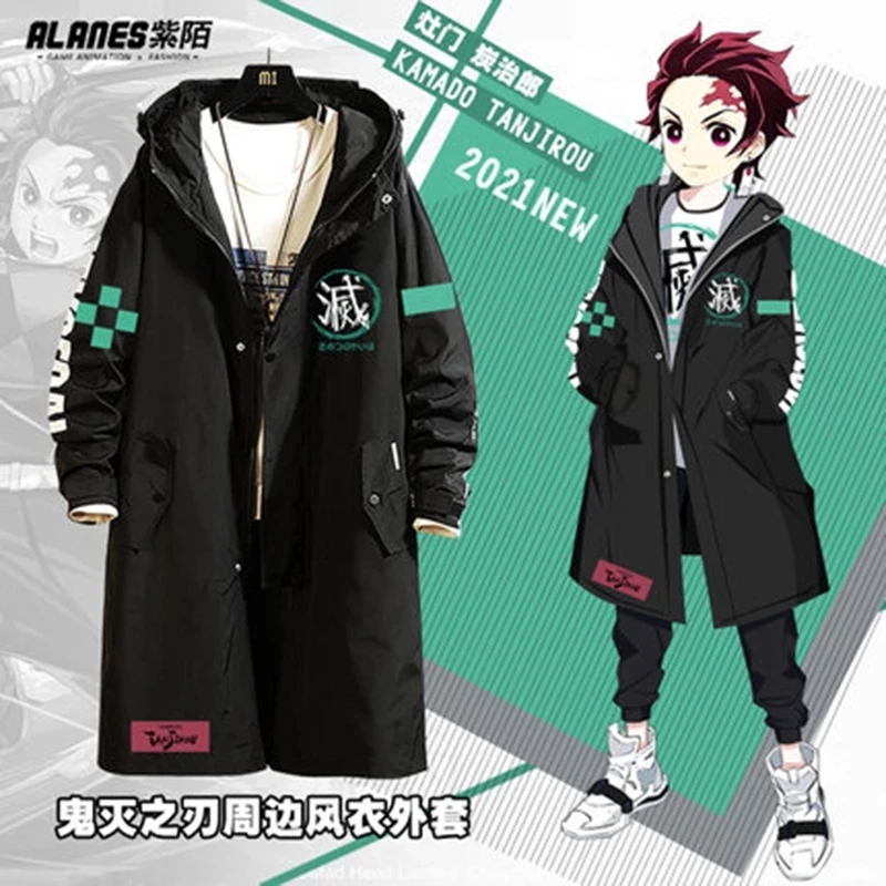 Demon Slayer Kamado Tanjirou Anime Cosplay Costume Long Trench Coat Jacket Autumn Winter Fashion Casual Cool Unisex Windbreaker
Demon Slayer Kamado Tanjirou Anime Cosplay Costume Long Trench Coat Jacket Autumn Winter Fashion Casual Cool Unisex Windbreaker