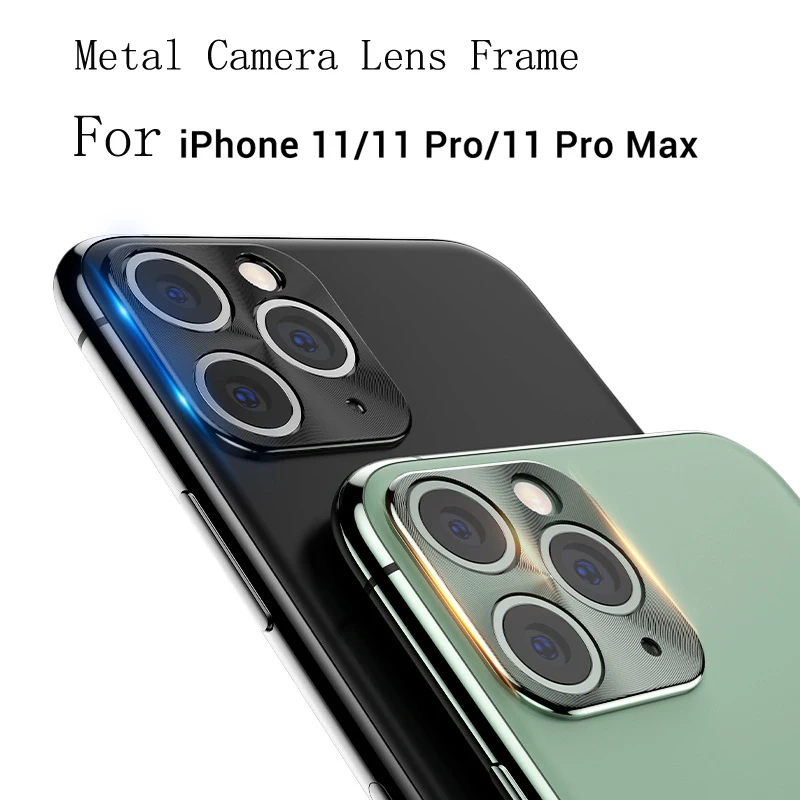 Защита объектива камеры для iPhone x xs max xr 7 8 plus металлическая рамка Крышка 11 pro чехол