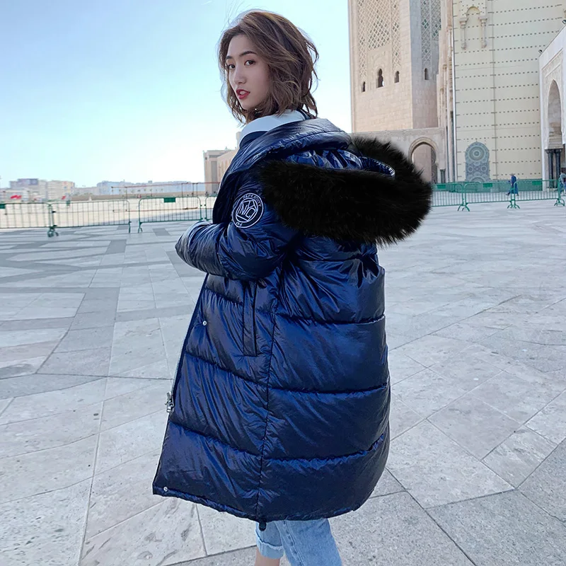 High Quality New Winter Jacket Women Warm Thicken Hooded With Real Fur Long Coat Shining Fabric Stylish Female Parka
High Quality New Winter Jacket Women Warm Thicken Hooded With Real Fur Long Coat Shining Fabric Stylish Female Parka