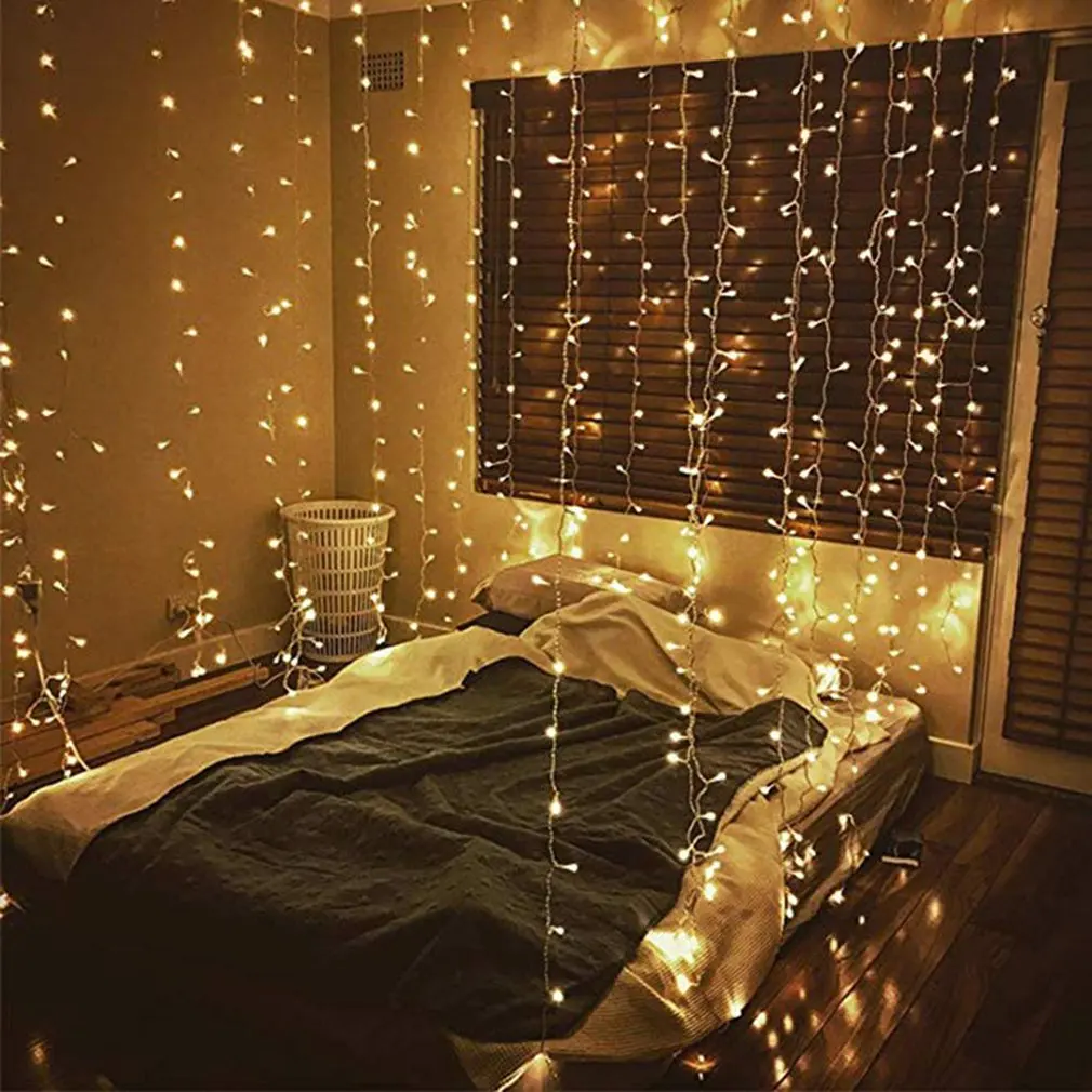 Led Curtain Light 3*3 Meters 304 Light Christmas Lights Decoration Holiday Lights Curtain Lights Wedding Neon Lights 
Led Curtain Light 3*3 Meters 304 Light Christmas Lights Decoration Holiday Lights Curtain Lights Wedding Neon Lights
