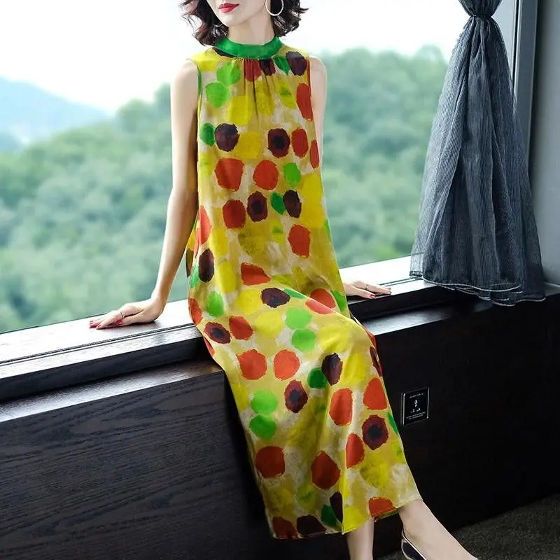 2021 New Fashion Women's Chiffon Sleeveless Dress Female Casual StyleSummer O-Neck Dresses
2021 New Fashion Women's Chiffon Sleeveless Dress Female Casual StyleSummer O-Neck Dresses