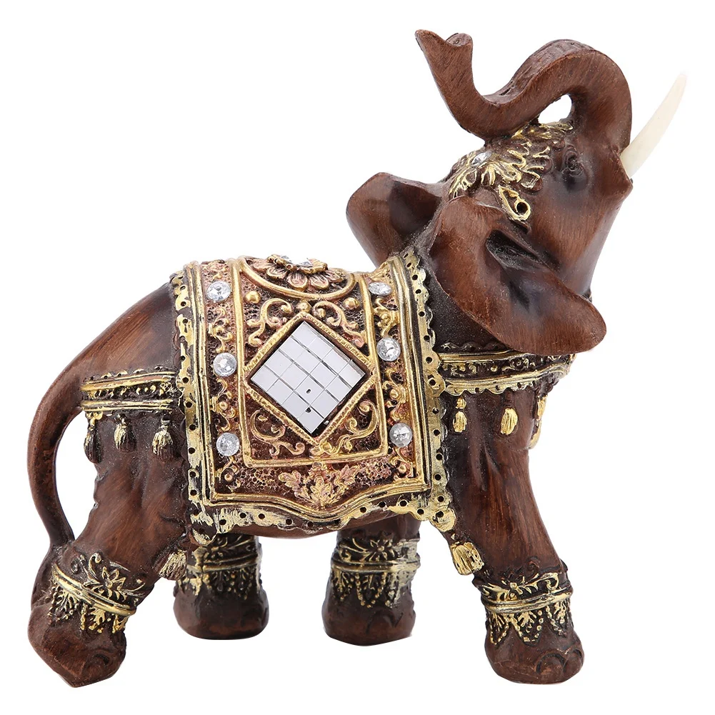 Resin Elephant Statue Sculpture Mascot Lucky Feng Shui Wealth Figurine Birthday Gift Carved Natural Stone Office Home Decoration
Resin Elephant Statue Sculpture Mascot Lucky Feng Shui Wealth Figurine Birthday Gift Carved Natural Stone Office Home Decoration