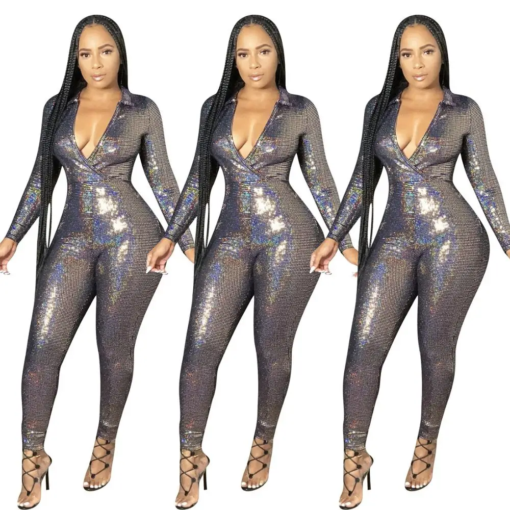 European and American women's clothing hot sale temperament commuting lightly mature deep V jumpsuit
European and American women's clothing hot sale temperament commuting lightly mature deep V jumpsuit