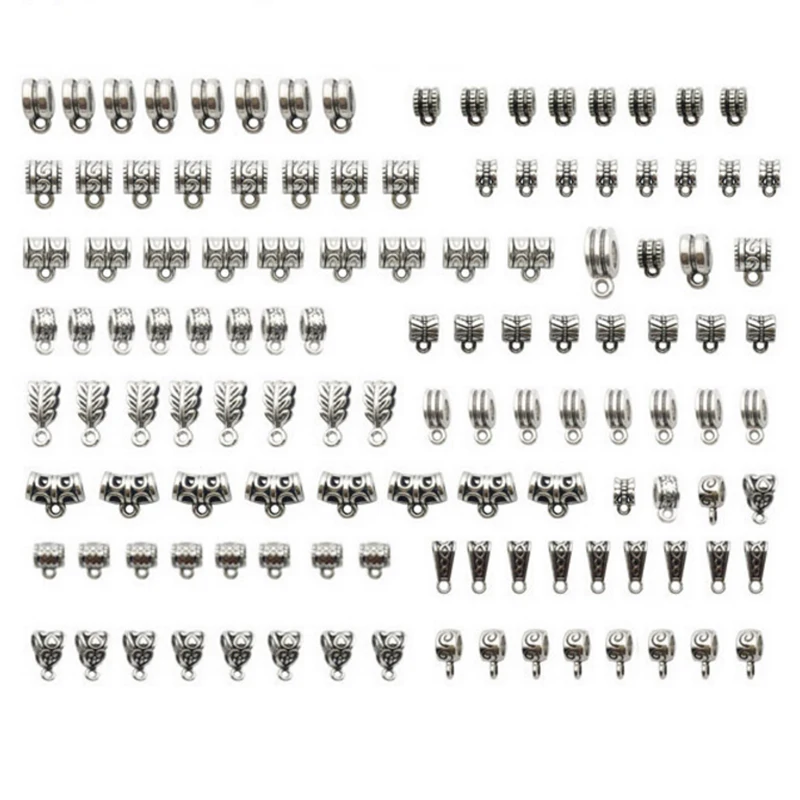 120Pcs Metal Connector Bail Tube Beads Spacer Bead Hanger For Jewelry Making Fit Charm DIY Bracelet Pendant
120Pcs Metal Connector Bail Tube Beads Spacer Bead Hanger For Jewelry Making Fit Charm DIY Bracelet Pendant
