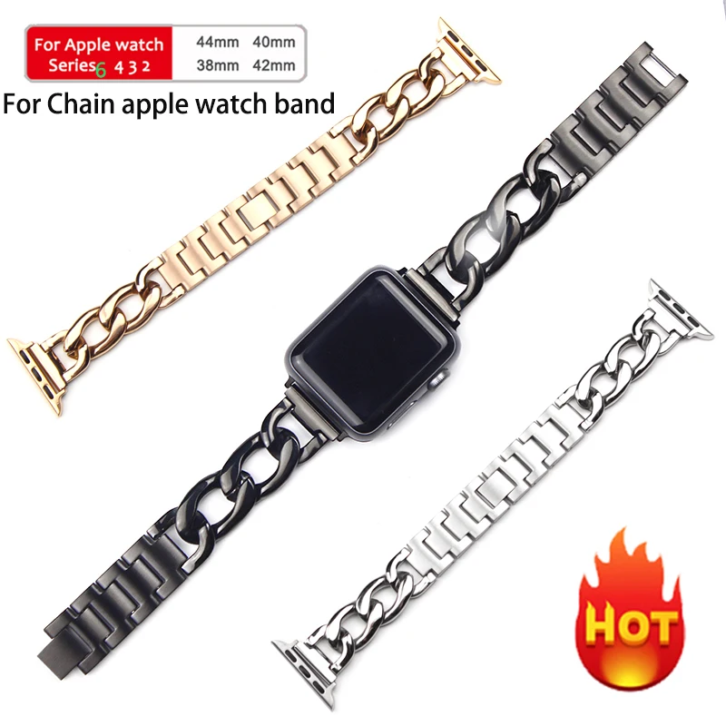 Compatible for Apple Watch Chain Strap Stainless Steel Band Series 6 SE 5 4 3 40/44mm Watchband Bracelet for Iwatch Se 6 38/42mm
Compatible for Apple Watch Chain Strap Stainless Steel Band Series 6 SE 5 4 3 40/44mm Watchband Bracelet for Iwatch Se 6 38/42mm