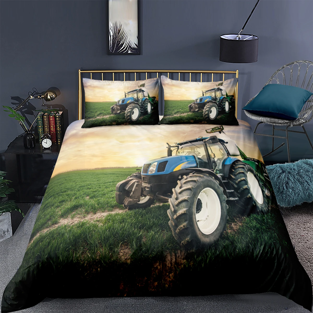 3D Printed Bedding Set Big Tractor Pattern Duvet Cover Pillowcase 2/3 Pcs Single Twin Queen Double King Full Quilt Cover
3D Printed Bedding Set Big Tractor Pattern Duvet Cover Pillowcase 2/3 Pcs Single Twin Queen Double King Full Quilt Cover