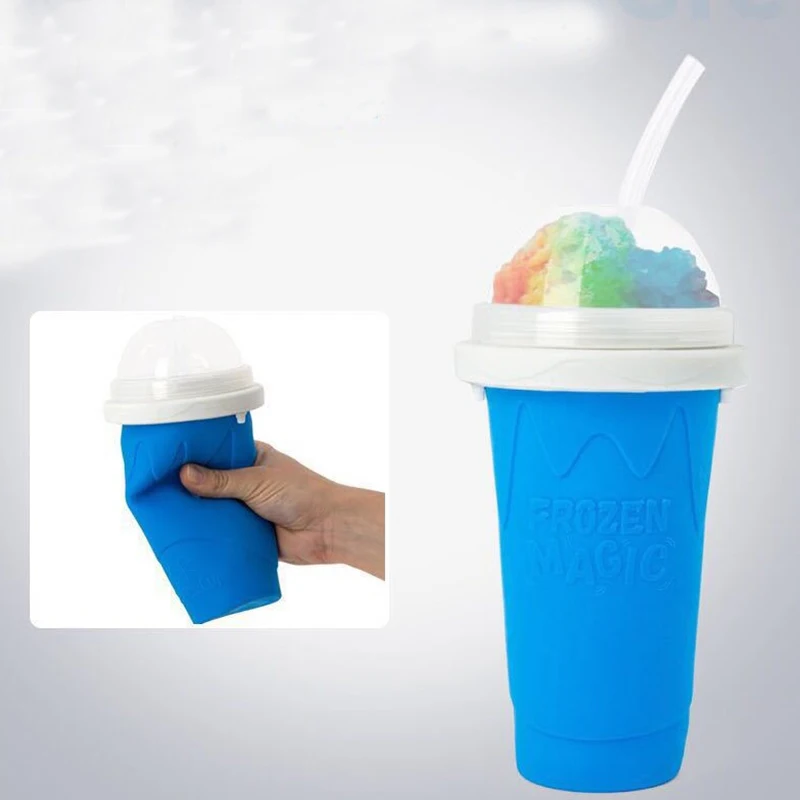 Силиконовая быстрозамороженная машина для мороженого сжимаемая чашка сделай