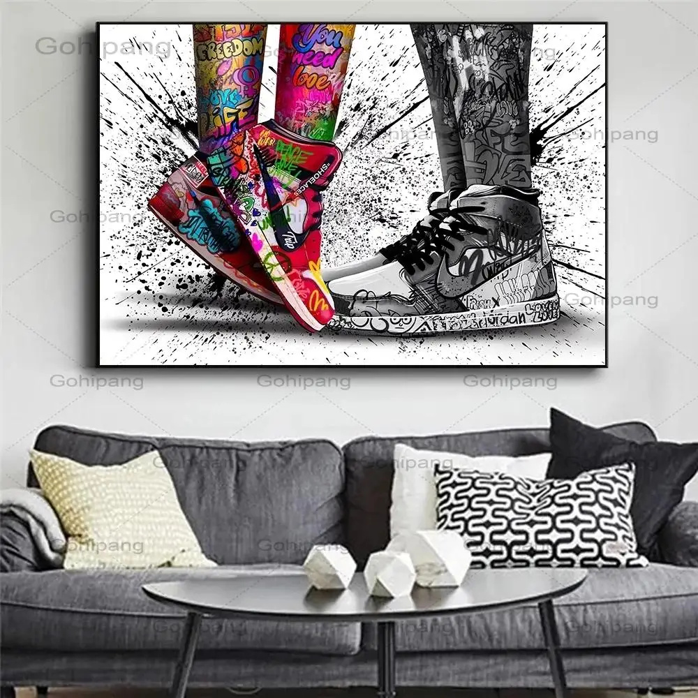 Abstract Graffiti Couple Sneakers Wall Art Poster Hd Print Street Art Modern Home Living Room Decoration Wall Painting Picture
Abstract Graffiti Couple Sneakers Wall Art Poster Hd Print Street Art Modern Home Living Room Decoration Wall Painting Picture