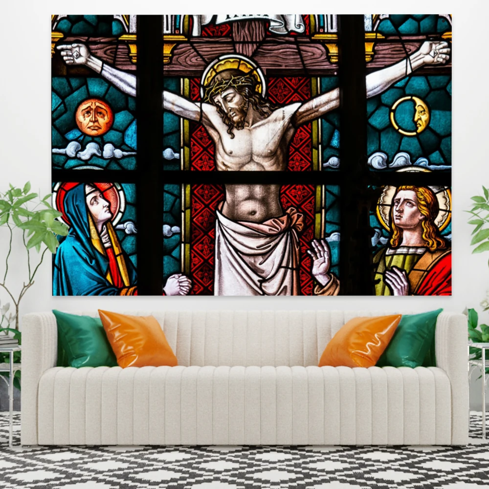 Christ Jesus Tapestry Wall Hanging Artistic Polyester Fabric Cottage Dorm Wall Art Home Decoration Brown Wall Decoration
Christ Jesus Tapestry Wall Hanging Artistic Polyester Fabric Cottage Dorm Wall Art Home Decoration Brown Wall Decoration