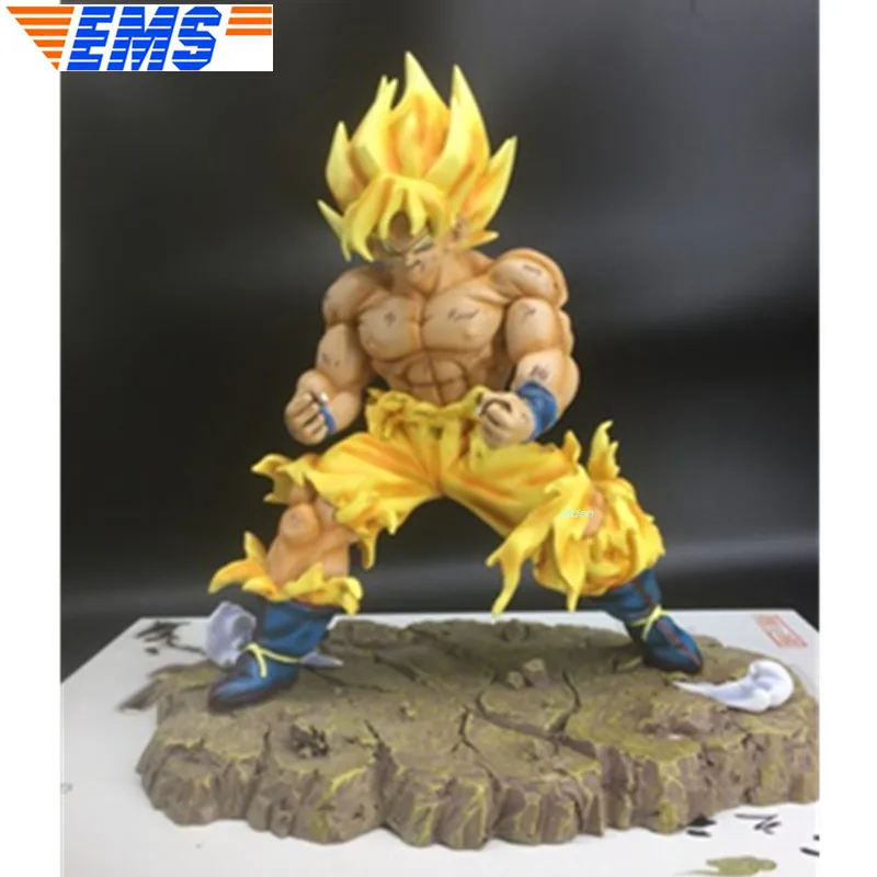 10 "Dragon Ball Z статуя Супер Saiyan Бюст супер три формы Сон Гоку полноразмерный