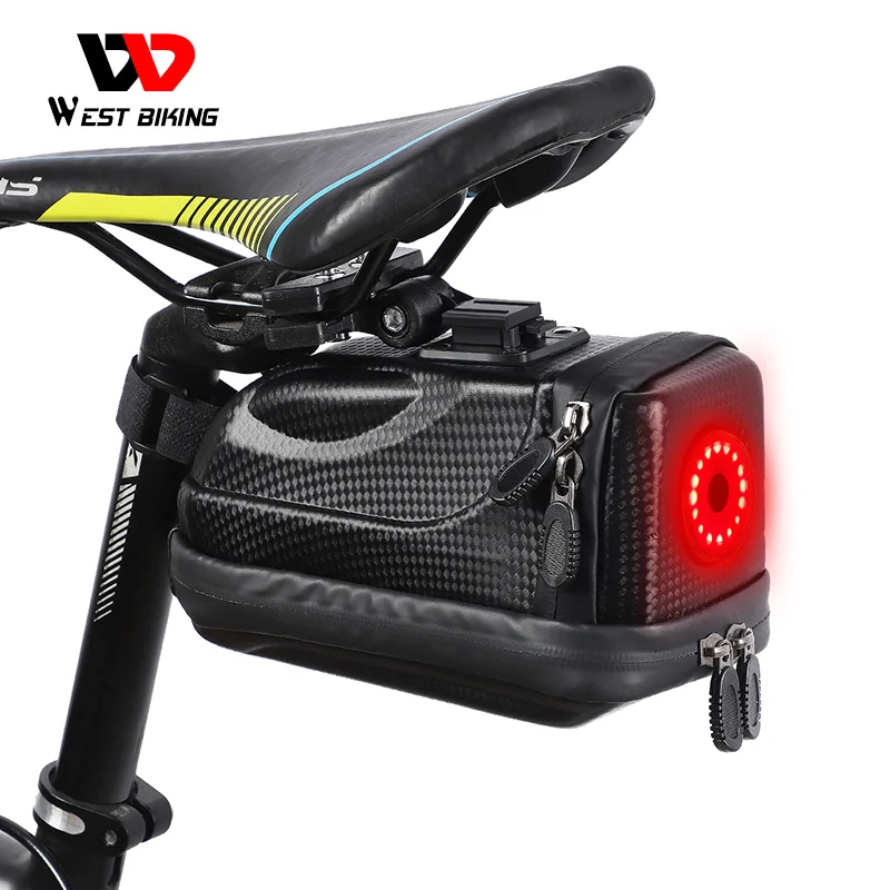 WEST BIKING Cycling Saddle Bag With Tail Light Waterproof Large Capacity Bike Saddle Bags Road MTB Bicycle Accessories
WEST BIKING Cycling Saddle Bag With Tail Light Waterproof Large Capacity Bike Saddle Bags Road MTB Bicycle Accessories