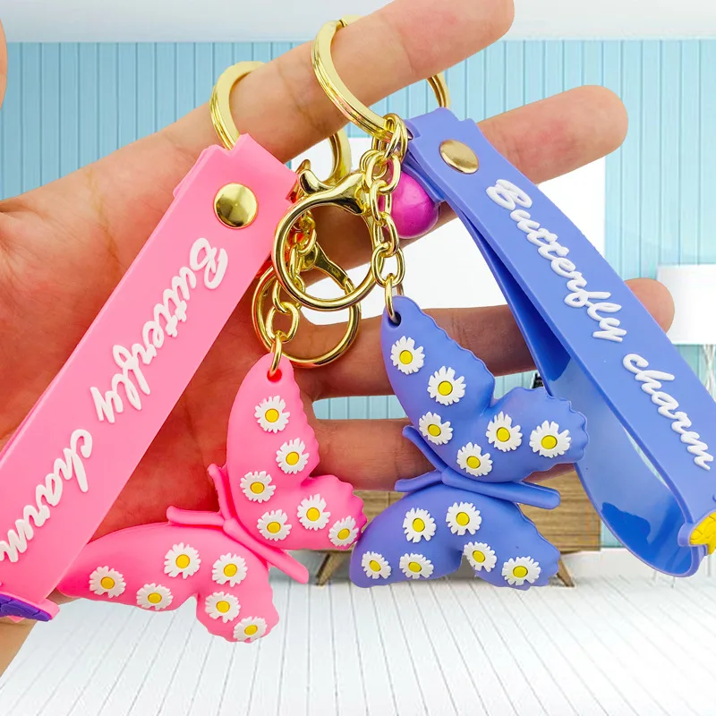2020 New Butterfly Keychains Fashionable PVC Butterfly Key Chain Men's And Women's Car Bags Pendant Accessories Key Ring
2020 New Butterfly Keychains Fashionable PVC Butterfly Key Chain Men's And Women's Car Bags Pendant Accessories Key Ring