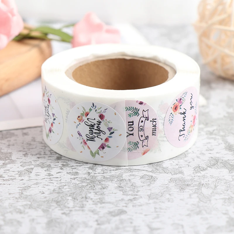 1Roll (500pc) Floral Thank You Sticker Paper Seal Label Sticker For Christmas Card Party Favor Gift Stationery Stickers
1Roll (500pc) Floral Thank You Sticker Paper Seal Label Sticker For Christmas Card Party Favor Gift Stationery Stickers