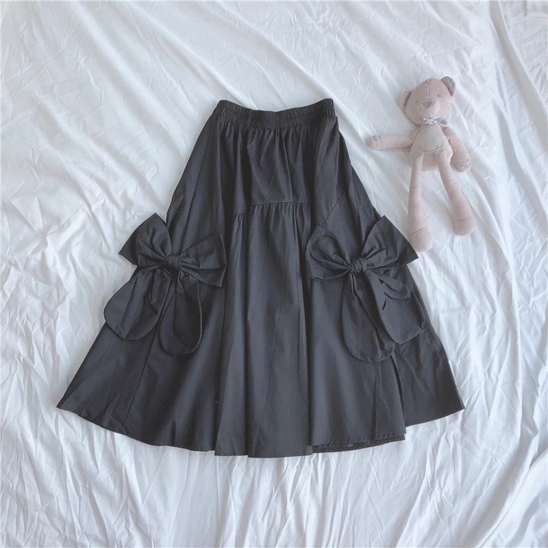 HARAJPOO Women Skirt Korean Fashion Bowknot Pompous Female Kawaii New Midi Long Japanese Lolita Style Skirts Spring Autumn 2021
HARAJPOO Women Skirt Korean Fashion Bowknot Pompous Female Kawaii New Midi Long Japanese Lolita Style Skirts Spring Autumn 2021