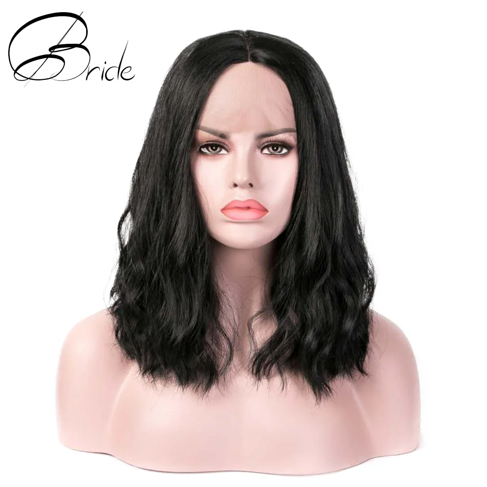 BRIDE Synthetic Lace Front Wig Natural Black Medium Wigs Extension For Black Women Heat Resistant Wig American Styled
BRIDE Synthetic Lace Front Wig Natural Black Medium Wigs Extension For Black Women Heat Resistant Wig American Styled