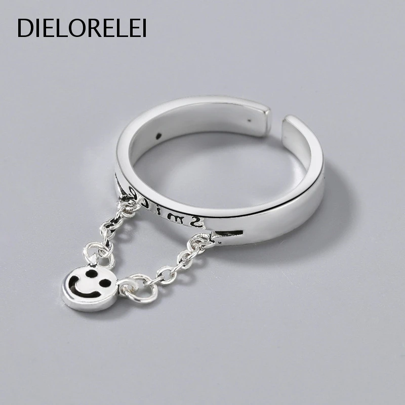 DIELORELEI 925 Sterling Silver Simple Eliminates Metal Allergies Open Ring Adjustable Ring Temperament Light Luxury Jewelry
DIELORELEI 925 Sterling Silver Simple Eliminates Metal Allergies Open Ring Adjustable Ring Temperament Light Luxury Jewelry