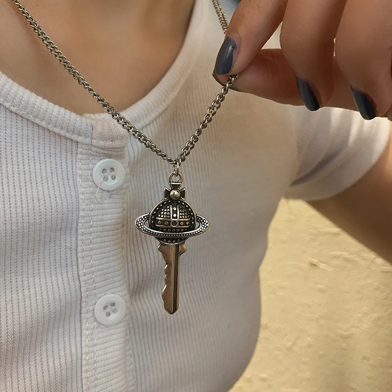 Necklace for Women Star Universe Key Pendant Necklace Korean Retro Hip-hop Chain Necklace Women Fashion Jewelry
Necklace for Women Star Universe Key Pendant Necklace Korean Retro Hip-hop Chain Necklace Women Fashion Jewelry