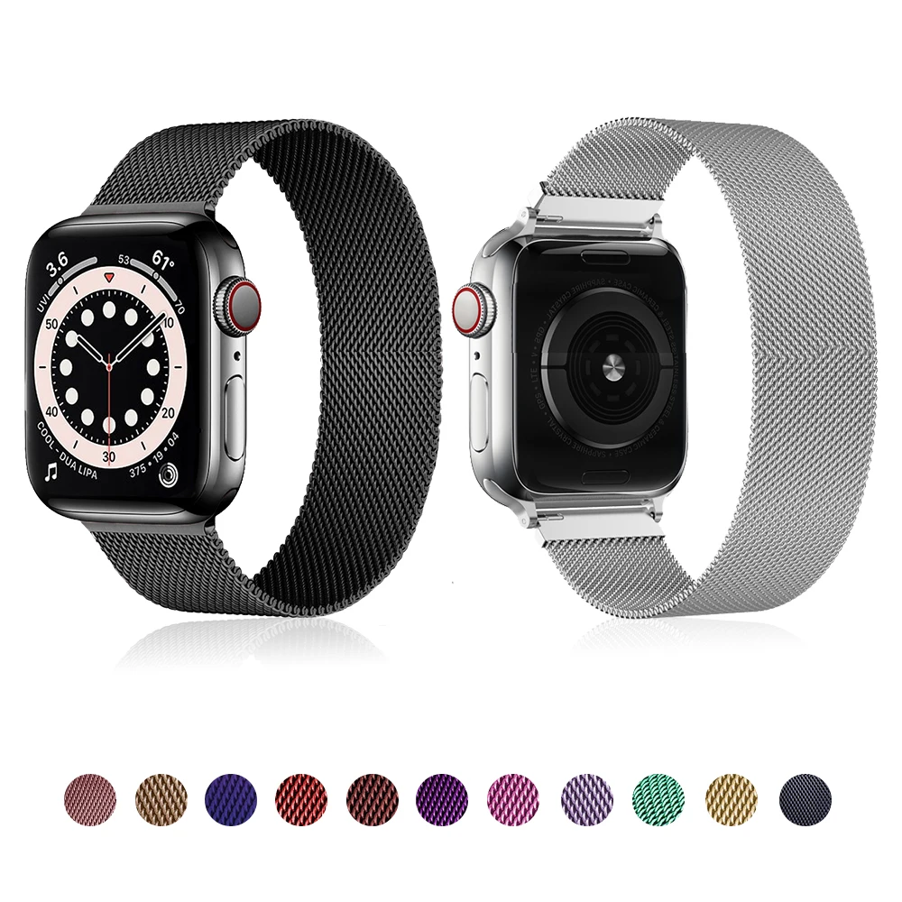 Браслет магнитный для Apple Watch Series 6 5 4 3 2 1 SE, металлический ремешок из нержавеющей стали для часов 38 мм 40 мм 42 мм 44 мм, аксессуары
Браслет магнитный для Apple Watch Series 6 5 4 3 2 1 SE, металлический ремешок из нержавеющей стали для часов 38 мм 40 мм 42 мм 44 мм, аксессуары