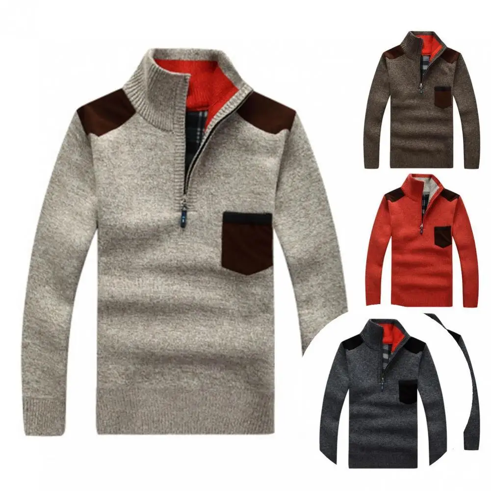 Contrast Colors Fantastic Leisure Men Sweater Wear-resistant Winter Sweater Knitted for Going Out
Contrast Colors Fantastic Leisure Men Sweater Wear-resistant Winter Sweater Knitted for Going Out