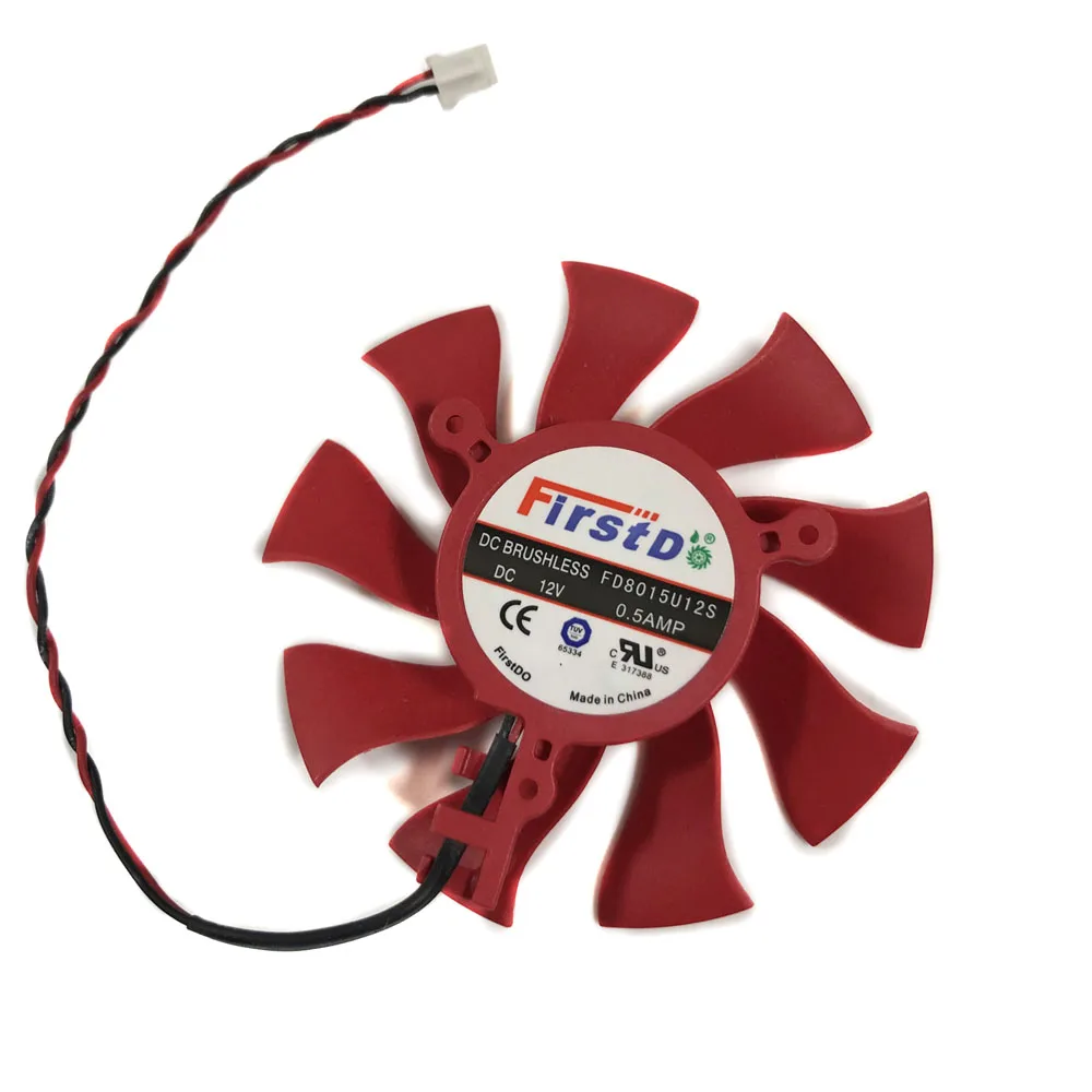 Охлаждающий вентилятор для видеокарты FD8015U12S 75 мм HD6770/6790/5770/5870 GPU Sapphire HD6770 HD6790 HD5770
