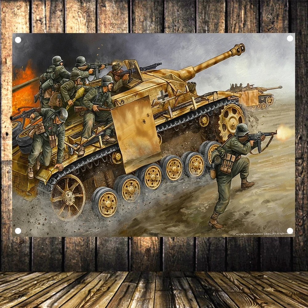 WW II Tank Battle Old Photo Retro Military Poster HD Canvas Print Art Flag Banner Mural Tapestry Wall Stickers Home Decoration C
WW II Tank Battle Old Photo Retro Military Poster HD Canvas Print Art Flag Banner Mural Tapestry Wall Stickers Home Decoration C