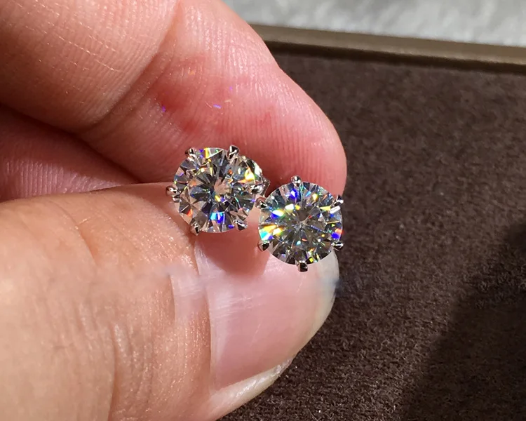 Crystal Zircon Real 925 Sterling Silver Earrings Channel Cubic Zirconia Silver Stud Earrings for Women Sterling Silver Jewelry
Crystal Zircon Real 925 Sterling Silver Earrings Channel Cubic Zirconia Silver Stud Earrings for Women Sterling Silver Jewelry