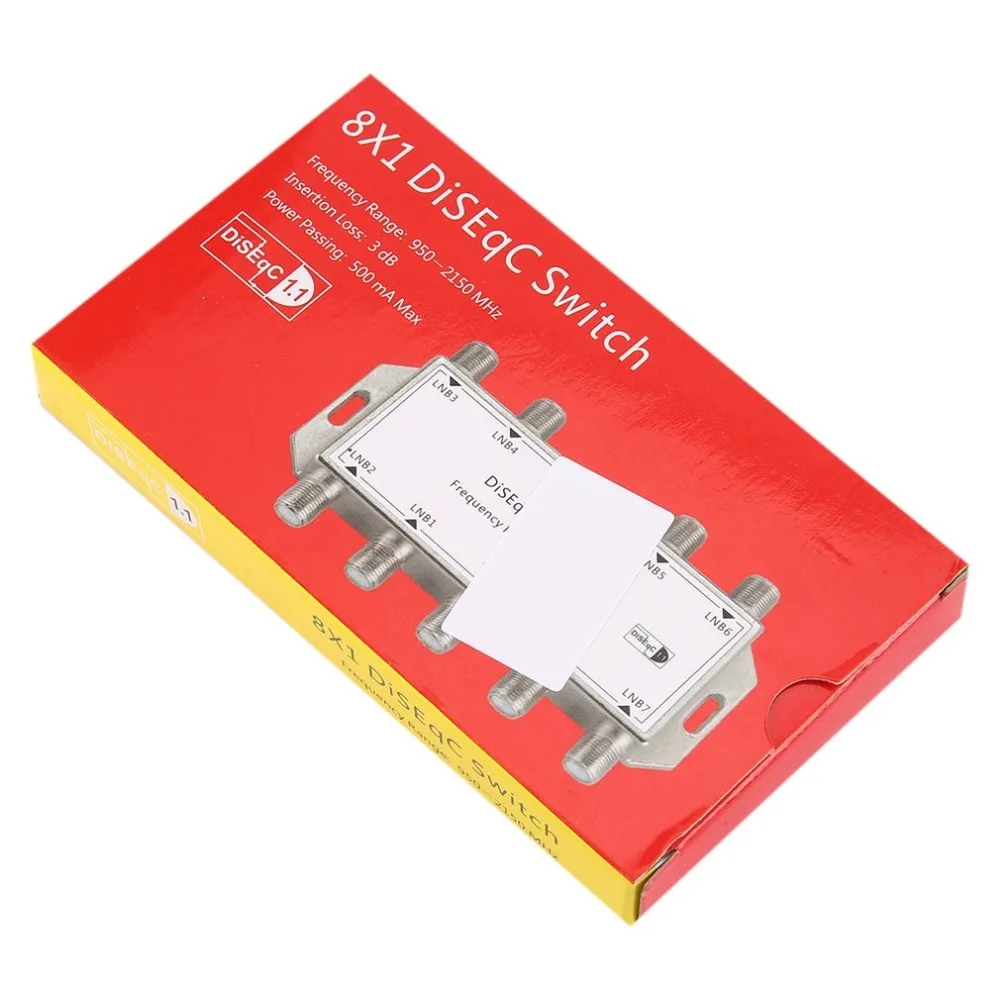 DS81 8 in 1 Satellite Signal DiSEqC Switch LNB Receiver Multiswitch Heavy Duty Zinc Die-cast Chrome Treated
DS81 8 in 1 Satellite Signal DiSEqC Switch LNB Receiver Multiswitch Heavy Duty Zinc Die-cast Chrome Treated
