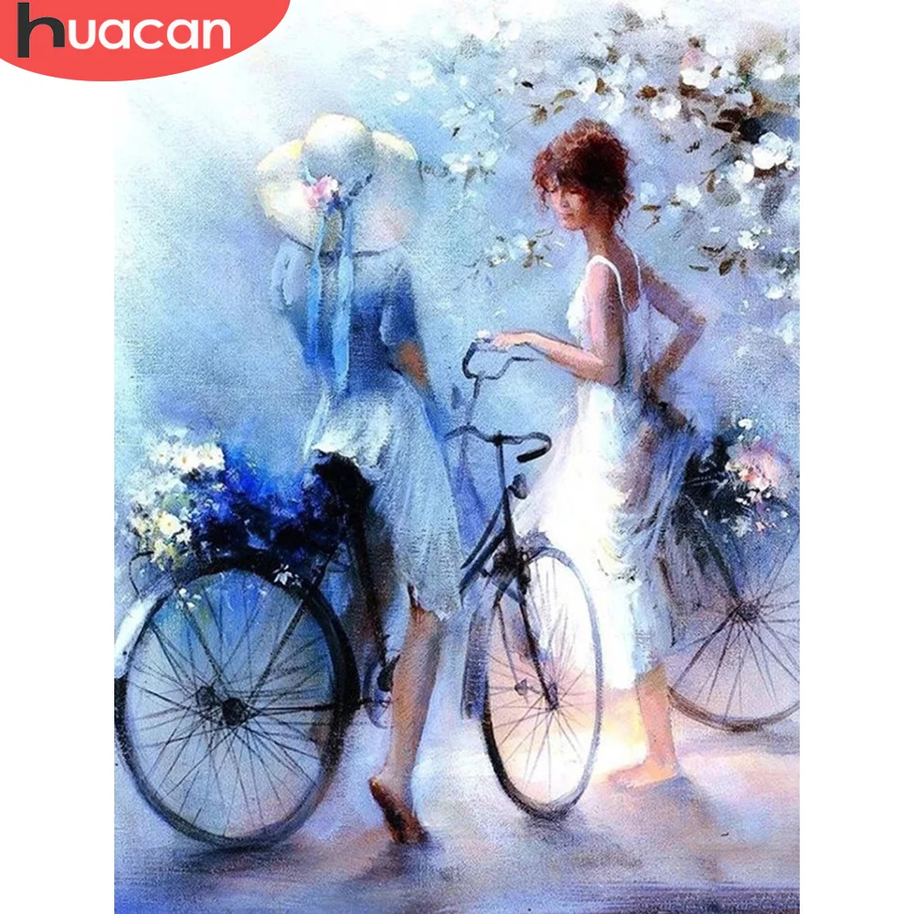 HUACAN 5D Diamond Painting Portrait Girl Full Square DIY Diamond Embroidery Bicycle Mosaic Rhinestone Home Decoration
HUACAN 5D Diamond Painting Portrait Girl Full Square DIY Diamond Embroidery Bicycle Mosaic Rhinestone Home Decoration