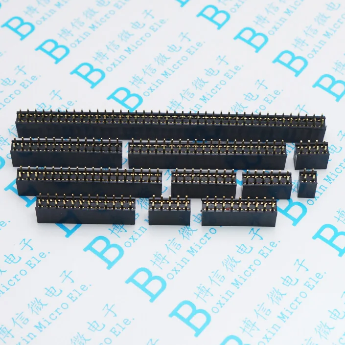10pcs 2.54mm Double Row Straight Female 2-40P Pin Header Socket Connector 2x2/3/4/5/6/7/8/9/10/12/14/16/18/20/25/30/40Pin
10pcs 2.54mm Double Row Straight Female 2-40P Pin Header Socket Connector 2x2/3/4/5/6/7/8/9/10/12/14/16/18/20/25/30/40Pin