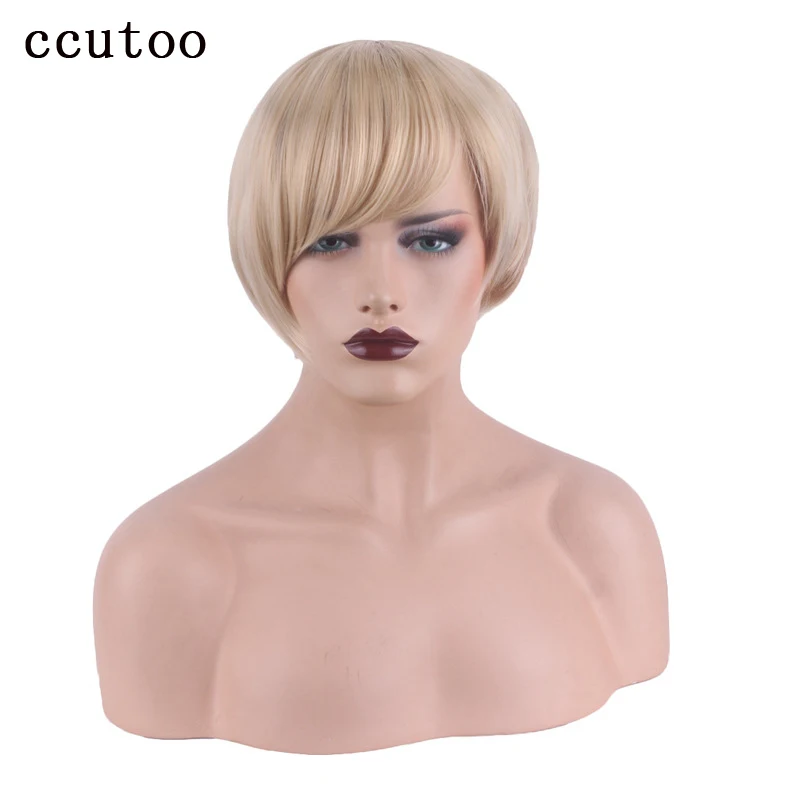 Short Synthetic Hair Wig Blonde Natural Daily Wigs Heat Resistant Cosplay Costume Wig for Women Party + Wig Cap
Short Synthetic Hair Wig Blonde Natural Daily Wigs Heat Resistant Cosplay Costume Wig for Women Party + Wig Cap