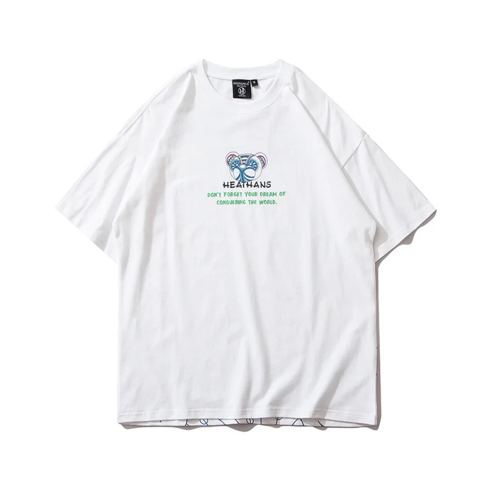 Harajuku Streetwear Panda Carp Line Print T-shirt Men Summer Shirts Short Sleeve Tshirts Fashion Tees Tops Cotton 
Harajuku Streetwear Panda Carp Line Print T-shirt Men Summer Shirts Short Sleeve Tshirts Fashion Tees Tops Cotton