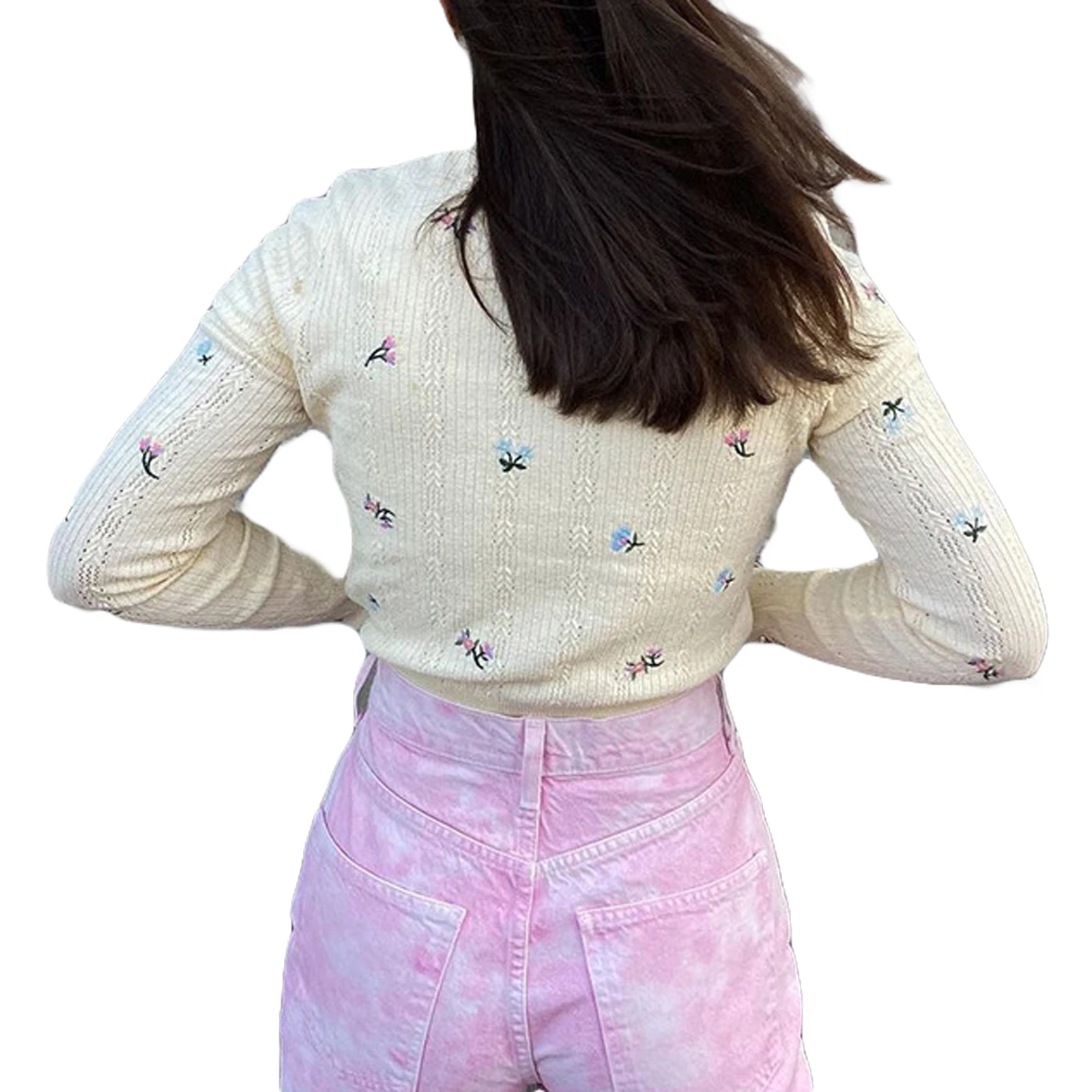 2021 Women\u2019s Casual Long Sleeve Knitted Cardigan Fashion Embroidery Round Neck Exposed Navel Coat
2021 Women\u2019s Casual Long Sleeve Knitted Cardigan Fashion Embroidery Round Neck Exposed Navel Coat