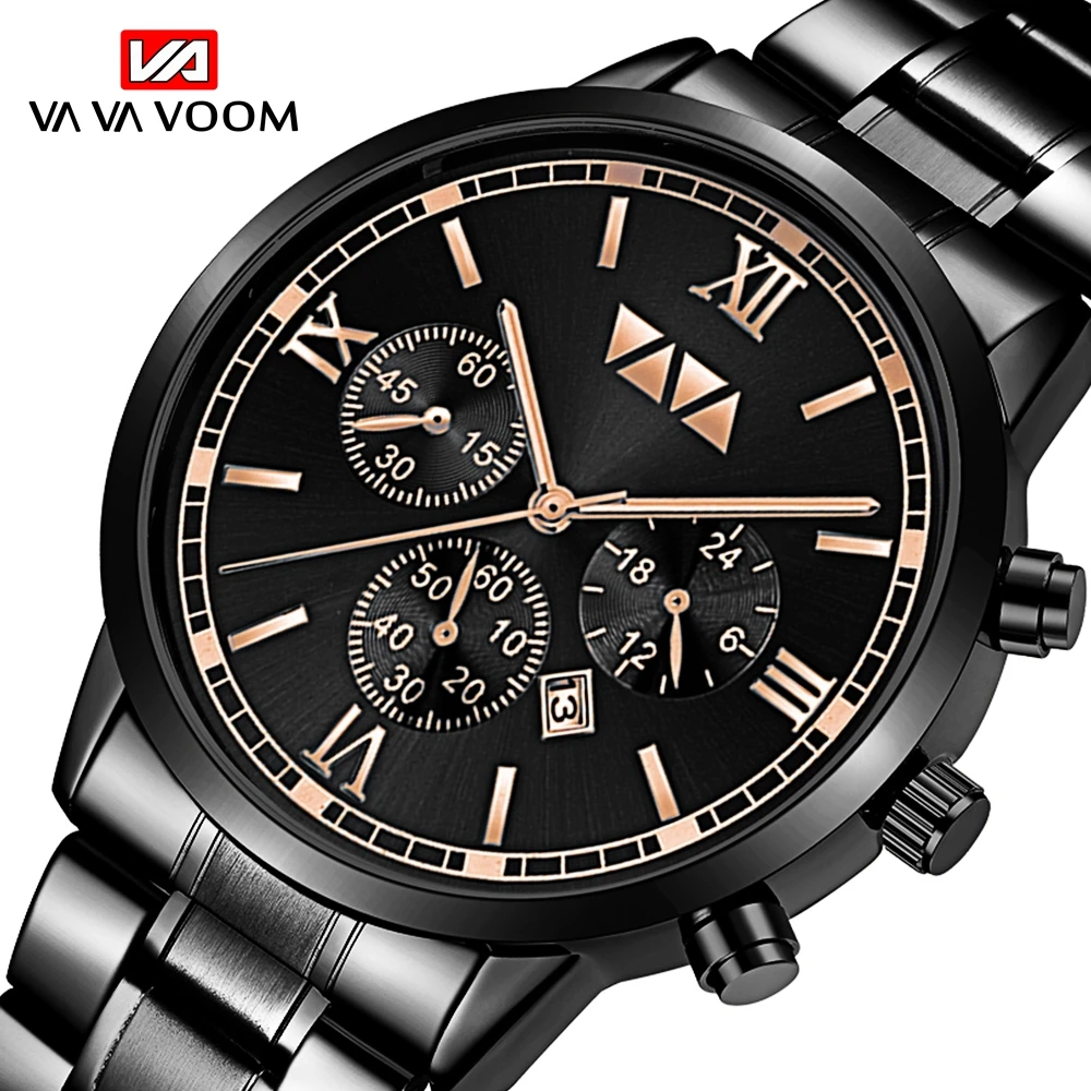 VAVA VOOM Men Watches Brand Luxury Waterproof Watch Ultra Thin Date WristWatch Male Steel belt Casual Quartz Clock Reloj hombre
VAVA VOOM Men Watches Brand Luxury Waterproof Watch Ultra Thin Date WristWatch Male Steel belt Casual Quartz Clock Reloj hombre