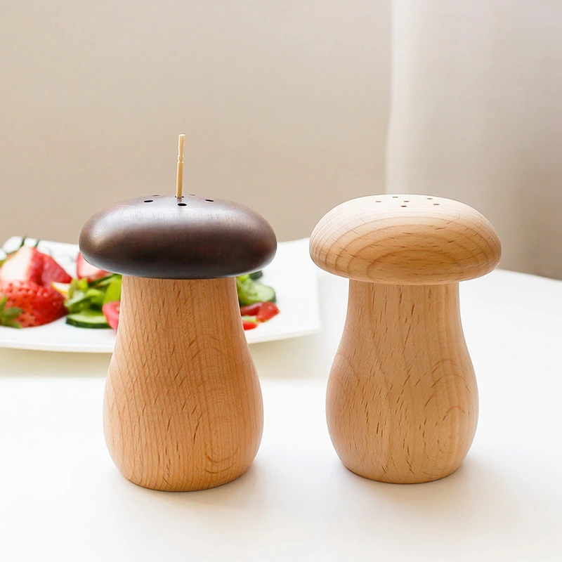 Kitchen Tool Wood Toothpick Holder Toothpick Box Black Walnut Wooden Mushroom Cute Shape Solid Wood Production Storage Box
Kitchen Tool Wood Toothpick Holder Toothpick Box Black Walnut Wooden Mushroom Cute Shape Solid Wood Production Storage Box