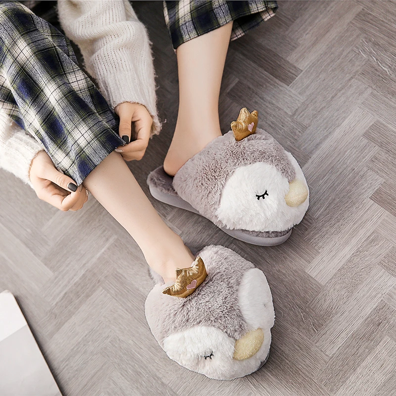 Millffy Grey penguin cute plush animal shoes slippers indoor fashion women Breathable comfortable home slippers+
Millffy Grey penguin cute plush animal shoes slippers indoor fashion women Breathable comfortable home slippers+
