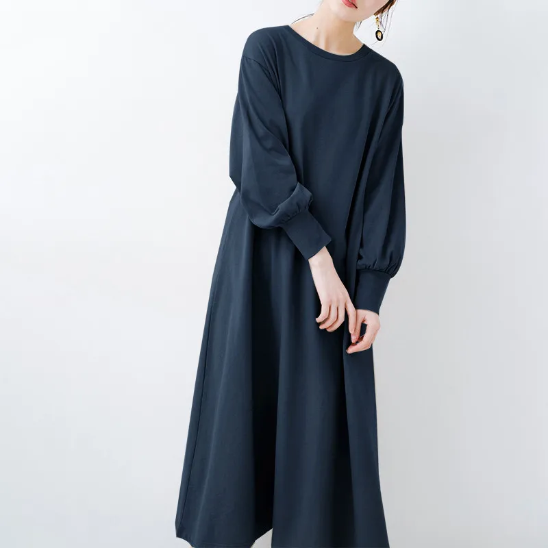 Women's Casual Solid Big Pendulum Robe 2021 Autumn Elegant Korean Version Young Style Minimalist Dresses Patchwork Loose Dress
Women's Casual Solid Big Pendulum Robe 2021 Autumn Elegant Korean Version Young Style Minimalist Dresses Patchwork Loose Dress