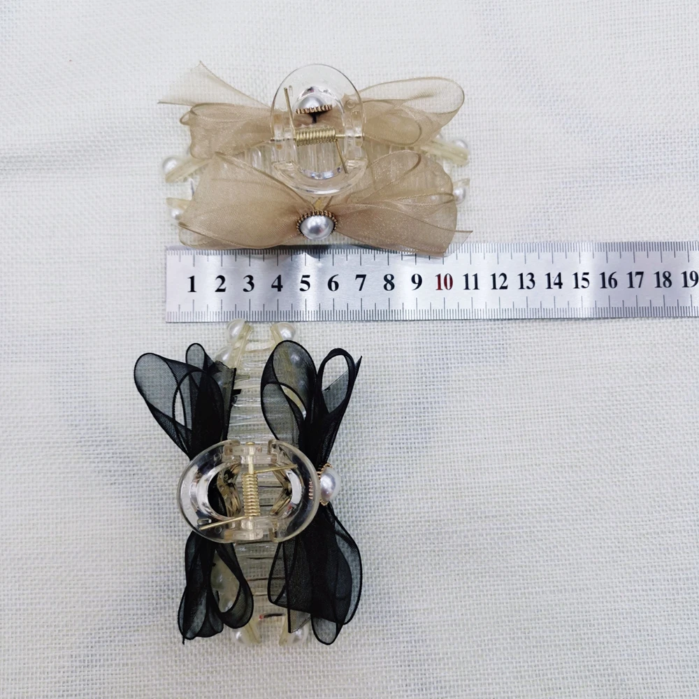 Korean Elegant Chiffon Girls Acrylic Women Bow Hair Claw Grasping Clip Hair Accessories Hair Clip
Korean Elegant Chiffon Girls Acrylic Women Bow Hair Claw Grasping Clip Hair Accessories Hair Clip