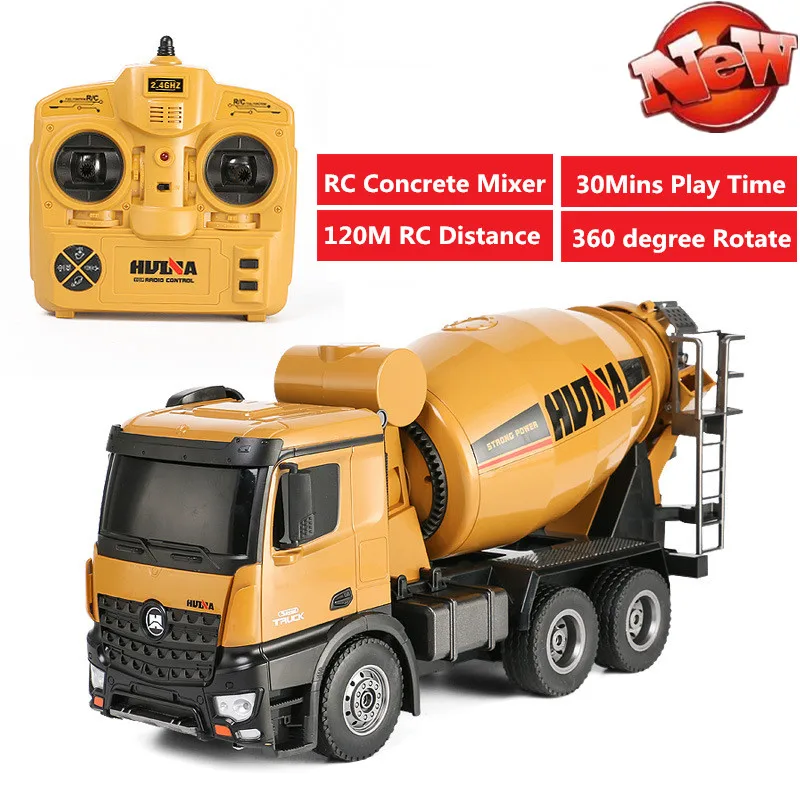 2.4G Alloy Concrete Mixer 1:14 10CH Big Size RC Engineering Truck 46cm Large Size Automatic Unloading 360 Degree Rotation Flips
2.4G Alloy Concrete Mixer 1:14 10CH Big Size RC Engineering Truck 46cm Large Size Automatic Unloading 360 Degree Rotation Flips