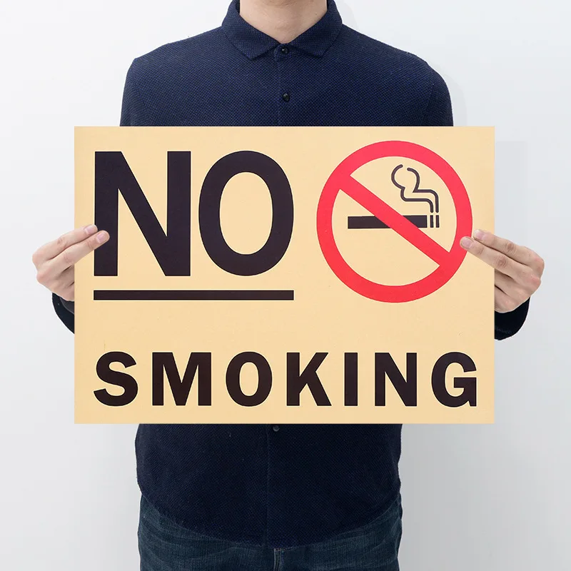 Room decoration no smoking poster retro kraft paper poster cafe restaurant decoration painting wall sticker 
Room decoration no smoking poster retro kraft paper poster cafe restaurant decoration painting wall sticker