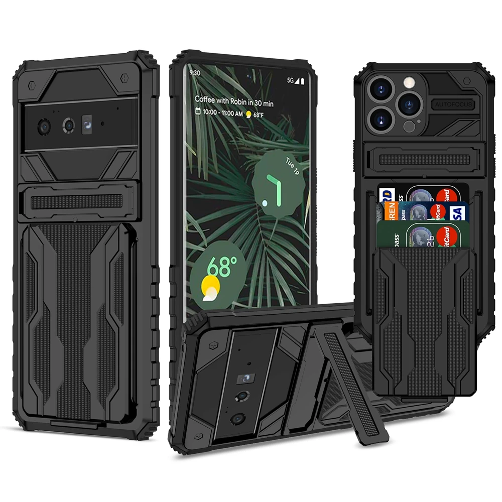 Funda Google 6 Luxury Bumper Phone Cover on for Google Pixel 6 Pro Case Multifunction Shockproof Stand Holder Card Bag Men Women
Funda Google 6 Luxury Bumper Phone Cover on for Google Pixel 6 Pro Case Multifunction Shockproof Stand Holder Card Bag Men Women