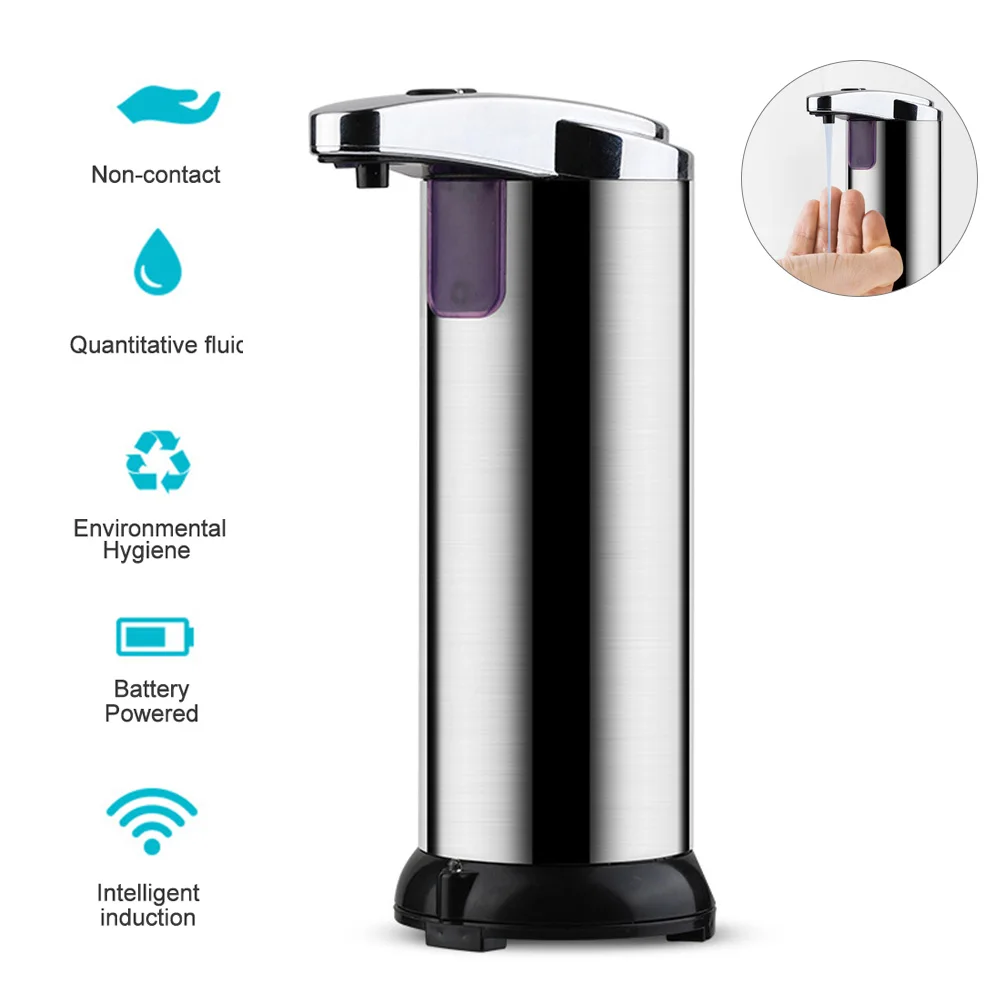 Automatic Soap Dispenser Induction Foam Dispenser Washing Machine 250ML Hand Sanitizer Soap Dispensers for Bathroom Kitchen
Automatic Soap Dispenser Induction Foam Dispenser Washing Machine 250ML Hand Sanitizer Soap Dispensers for Bathroom Kitchen