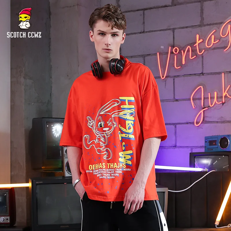 SCOTCH CCWZ Cool Summer Loose Men/Women T Shirt Casual Short Sleeve Print Rabbit Anime Tshirt Japanese Summer TopsT-Shirt
SCOTCH CCWZ Cool Summer Loose Men/Women T Shirt Casual Short Sleeve Print Rabbit Anime Tshirt Japanese Summer TopsT-Shirt