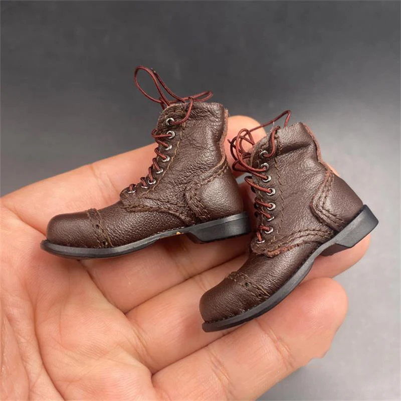 

In Stock For Sale 1/6th Model World War II Combat Boots Shoes For Mostly 12inch Doll Soldier Collectable
