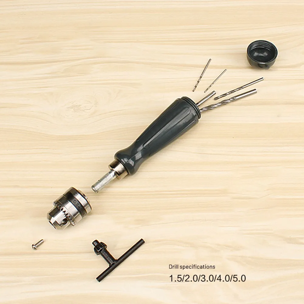 5* Drill Bits 1.5/2/3/4/5mm 1* Chuck Key 0.6-6mm 1* Hand Drill Pin Vise Kit Set For Precision DIY Woodworking Accessories
5* Drill Bits 1.5/2/3/4/5mm 1* Chuck Key 0.6-6mm 1* Hand Drill Pin Vise Kit Set For Precision DIY Woodworking Accessories