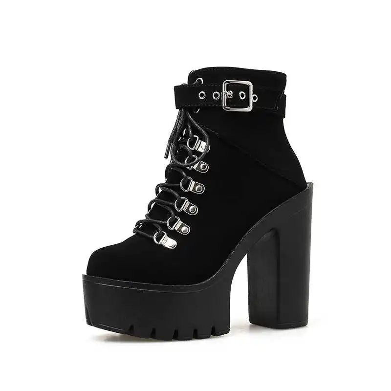 Autumn and winter new fashion thick heel super high heel thick bottom women's boots thick heel night club Martin boots
Autumn and winter new fashion thick heel super high heel thick bottom women's boots thick heel night club Martin boots