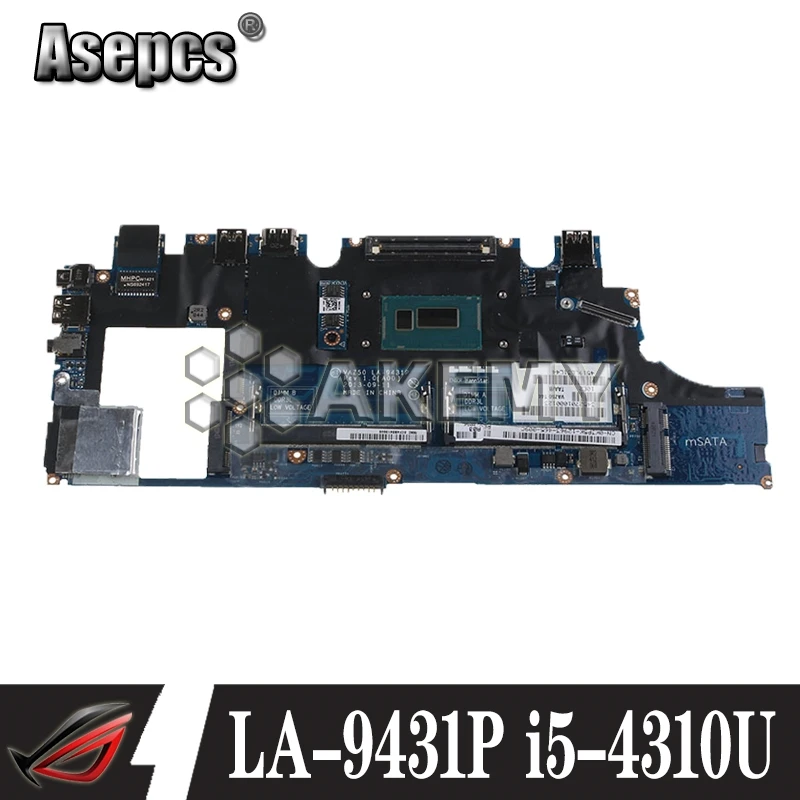 Материнская плата для ноутбука VAZ50 LA 9431P For DELL Latitude E7240 материнская CN 0GMYR8 GMYR8 i5 4310u