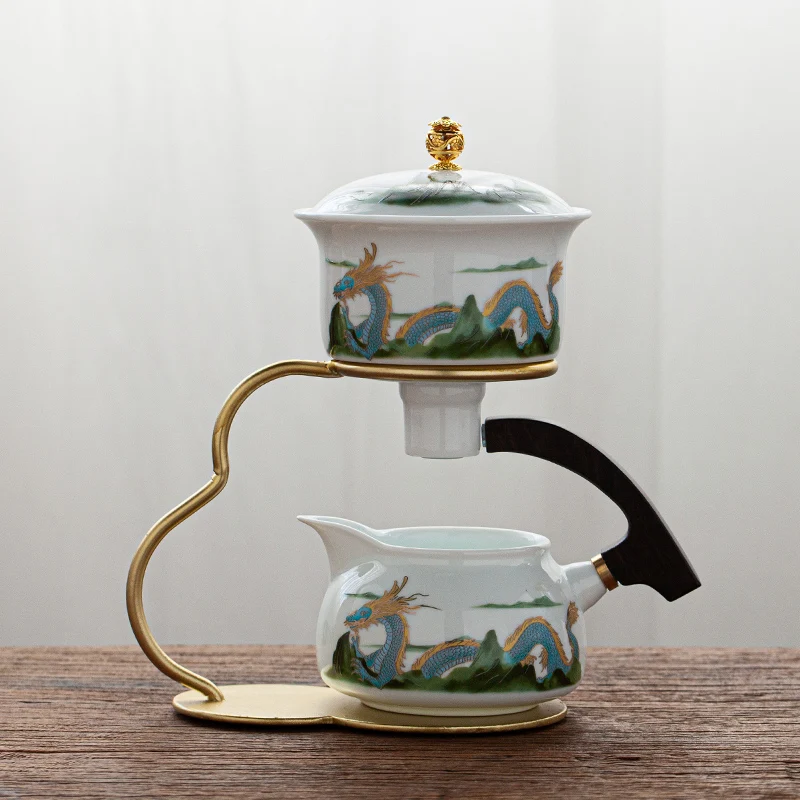8 pcs / set Ceramics Lazy Man Tea Set Portable semi-automatic porcelain Dragon teaware Tea ceremony supplies
8 pcs / set Ceramics Lazy Man Tea Set Portable semi-automatic porcelain Dragon teaware Tea ceremony supplies