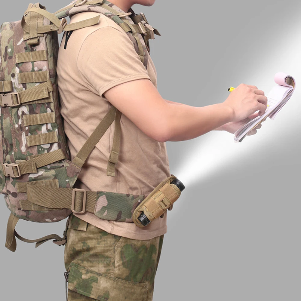 Outdoor Tactical Flashlight Pouch Holster 360 Degree Rotatable Clip Torch Cover for Belt Flashlight Holder Hunting Accessories
Outdoor Tactical Flashlight Pouch Holster 360 Degree Rotatable Clip Torch Cover for Belt Flashlight Holder Hunting Accessories