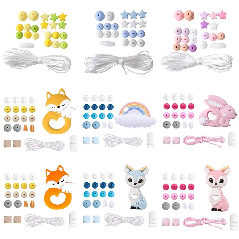 Let's Make 1Set DIY Baby Silicone Beads Rainbow Teether Rodent Wooden Pendant DIY Necklace Infants Tooth For Children's Product
Let's Make 1Set DIY Baby Silicone Beads Rainbow Teether Rodent Wooden Pendant DIY Necklace Infants Tooth For Children's Product